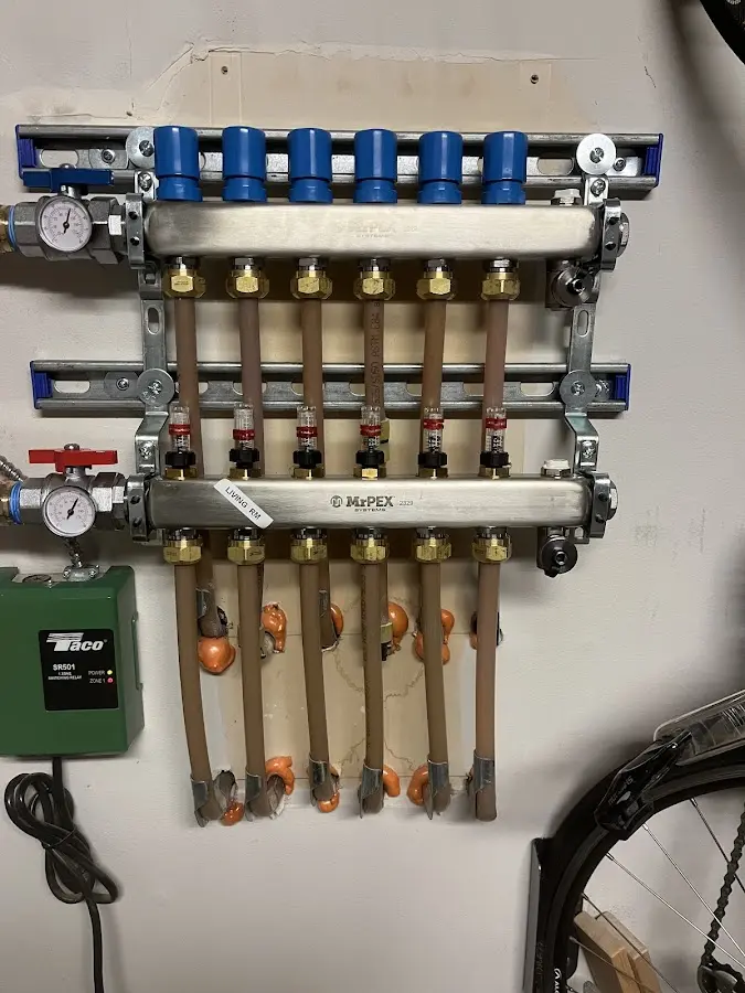 Plumber performing Gas Leak Detection at a residential property in DuBois